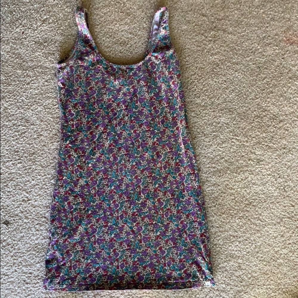 floral short tight dress